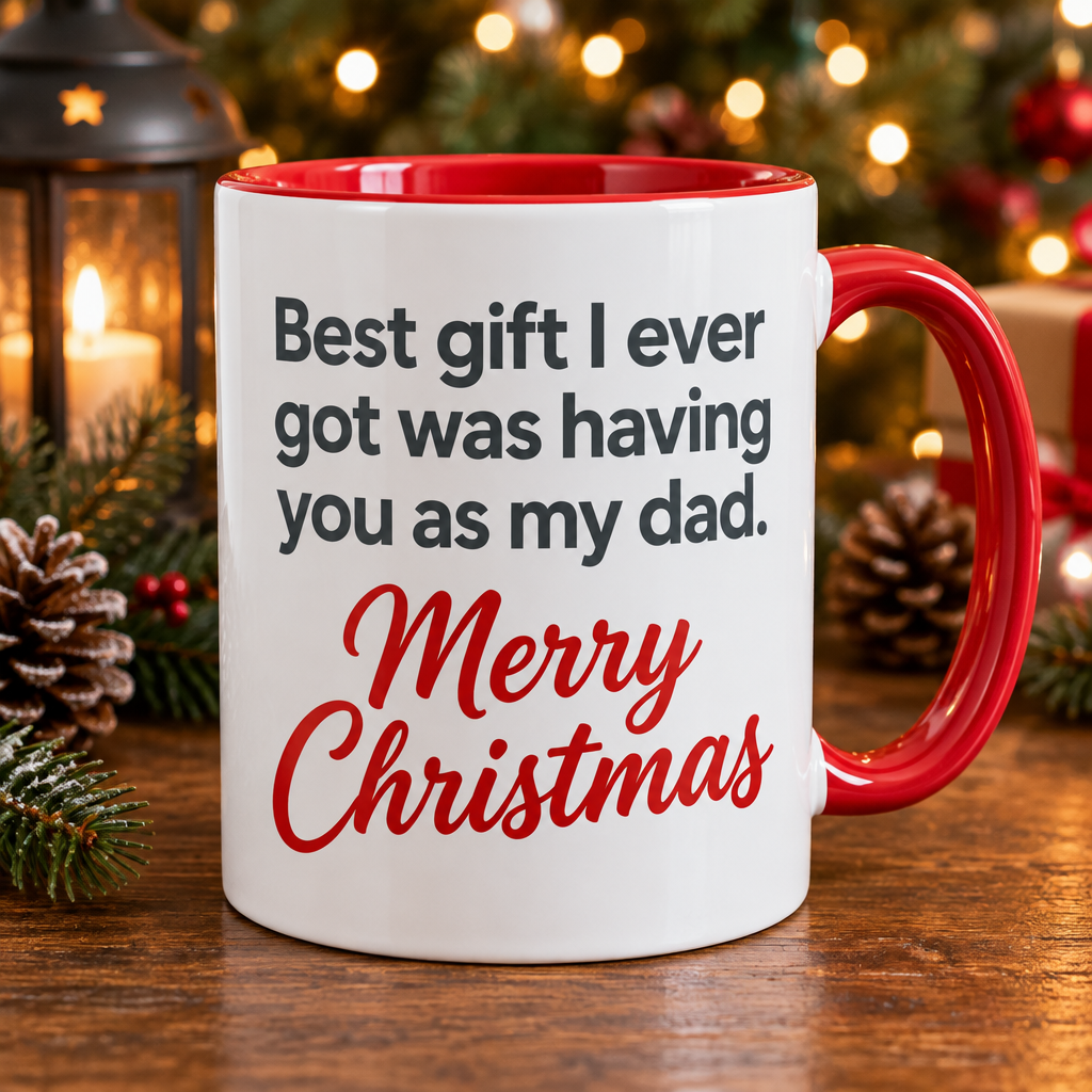 JollyDwelling "To My Dad" Christmas Mug