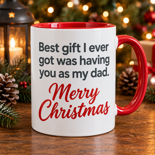 JollyDwelling "To My Dad" Christmas Mug